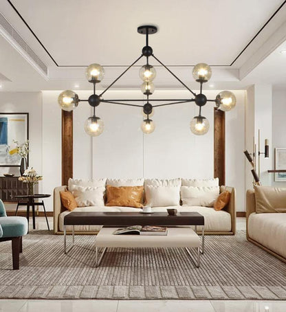 Geometric Brass Pendant Light — Modern Statement