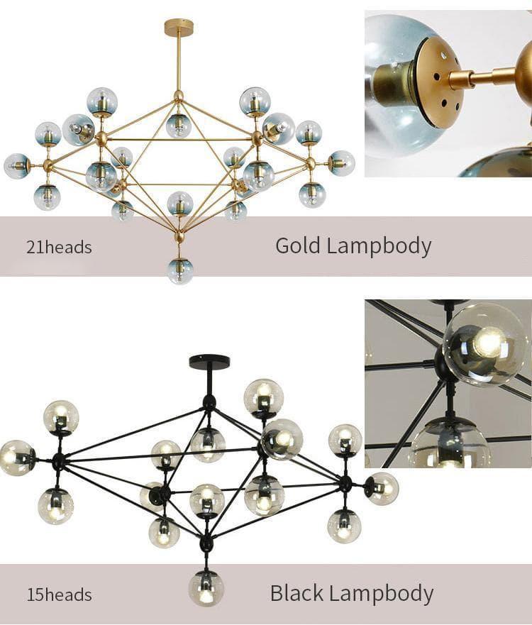 Geometric Brass Pendant Light — Modern Statement