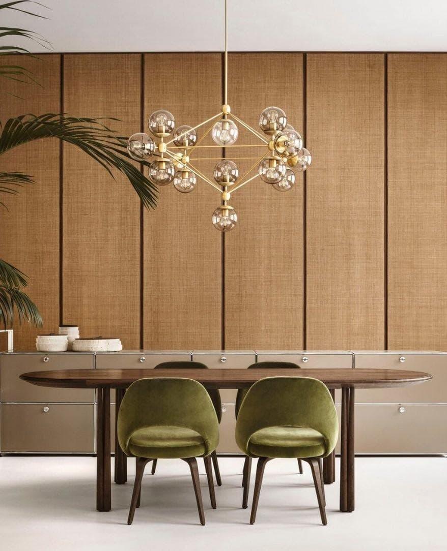 Geometric Brass Pendant Light — Modern Statement - LumoTrot