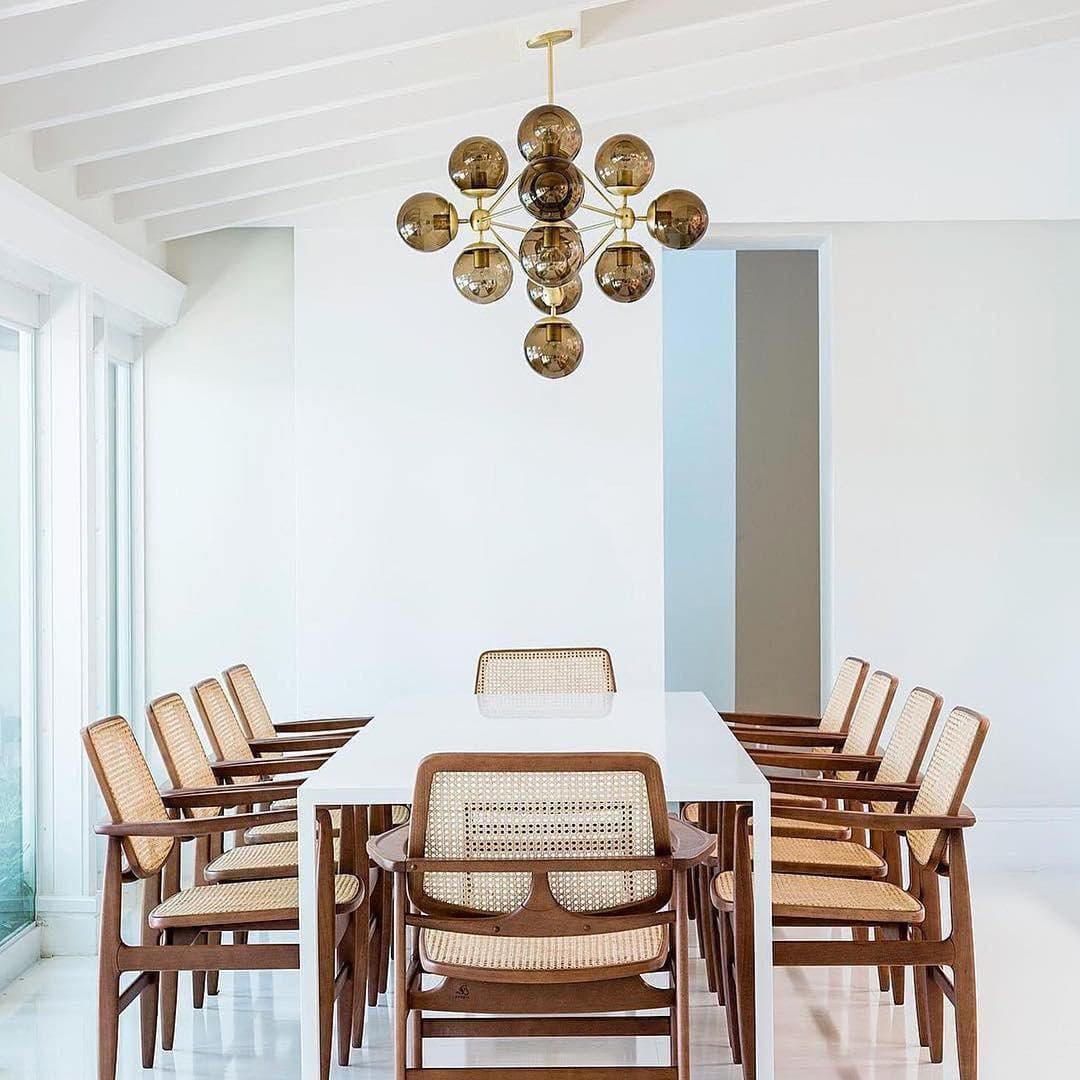 Geometric Brass Pendant Light — Modern Statement