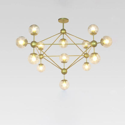 Geometric Brass Pendant Light — Modern Statement - LumoTrot