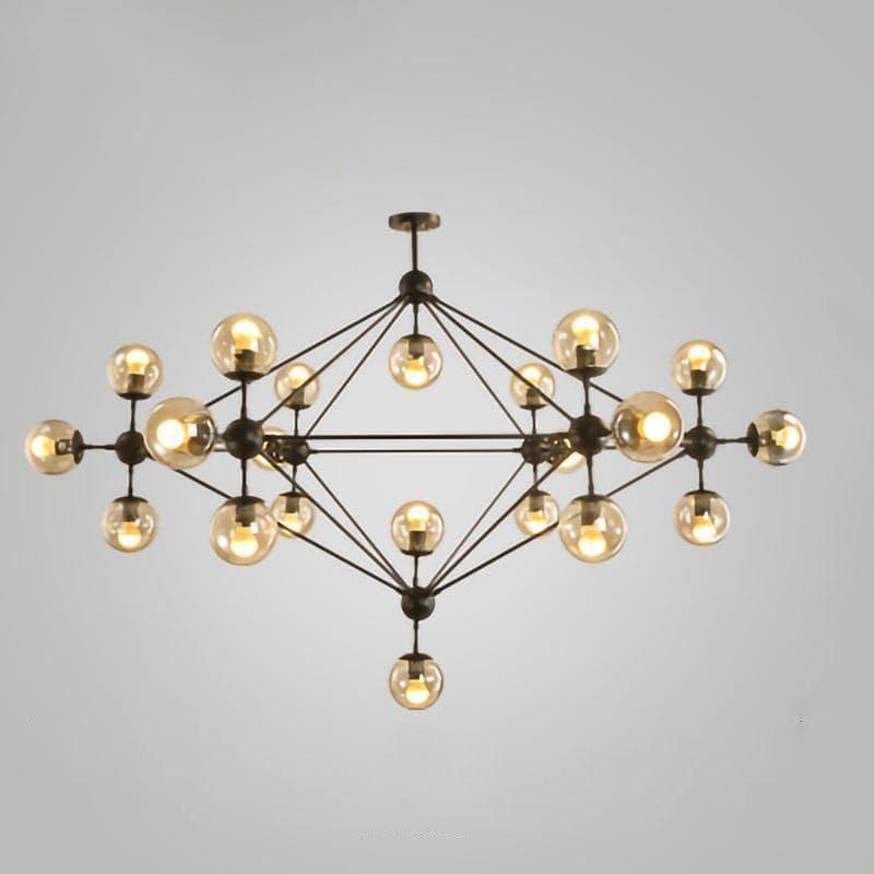 Geometric Brass Pendant Light — Modern Statement - LumoTrot
