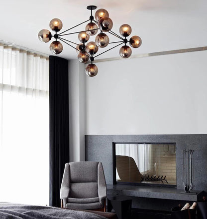 Geometric Brass Pendant Light — Modern Statement - LumoTrot