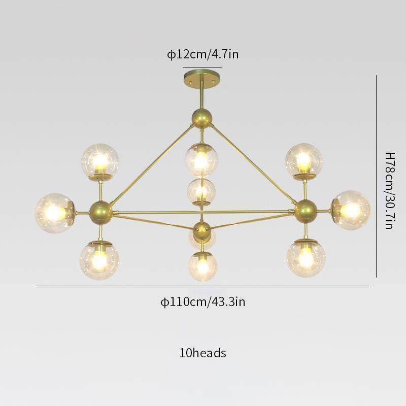 Geometric Brass Pendant Light — Modern Statement