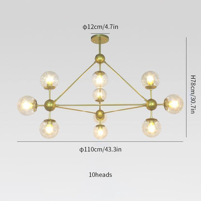 Geometric Brass Pendant Light — Modern Statement