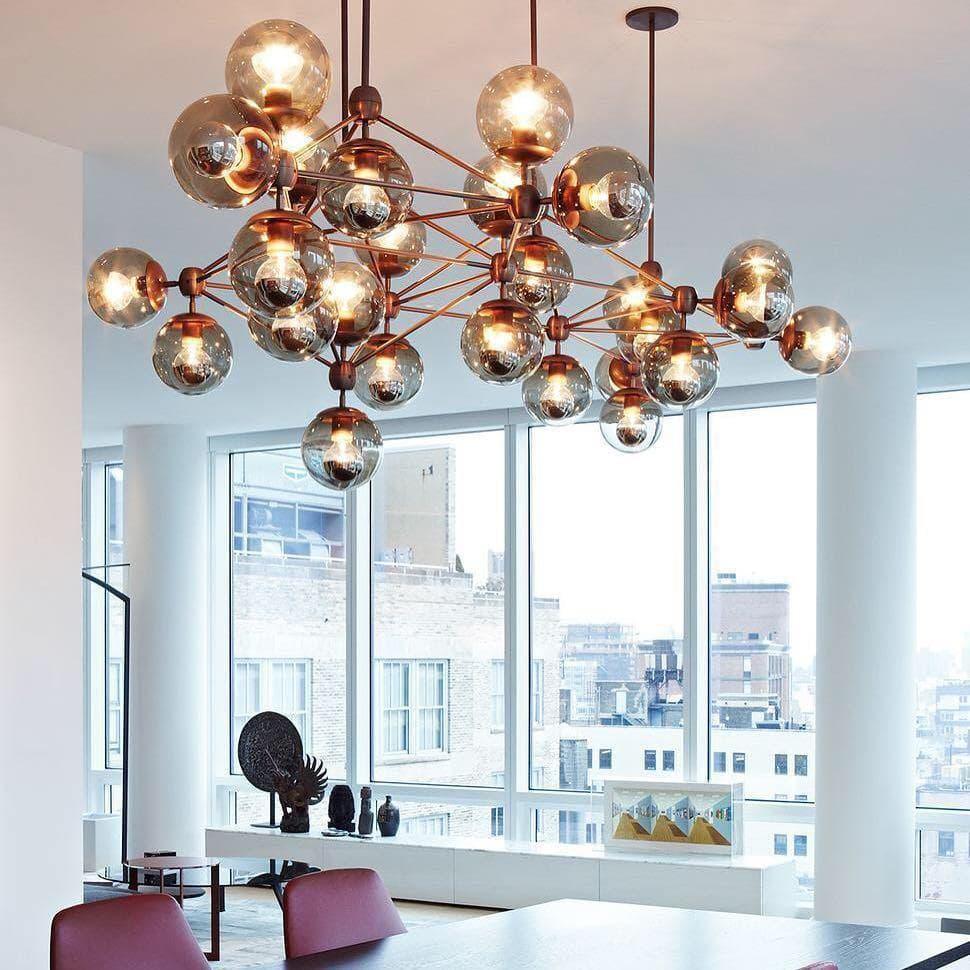 Geometric Brass Pendant Light — Modern Statement