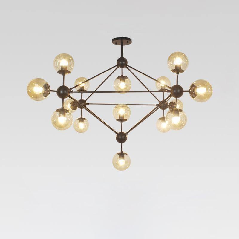 Geometric Brass Pendant Light — Modern Statement - LumoTrot