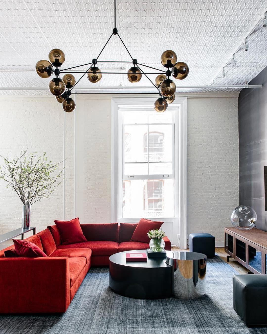 Geometric Brass Pendant Light — Modern Statement