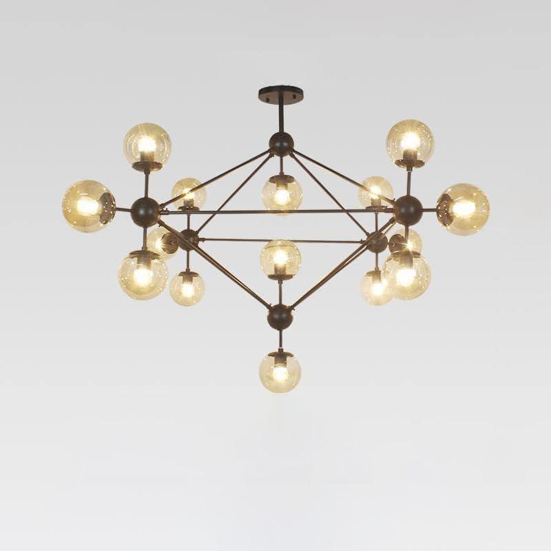 Geometric Brass Pendant Light — Modern Statement - LumoTrot