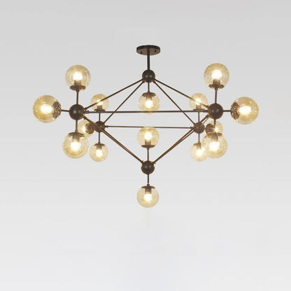 Geometric Brass Pendant Light — Modern Statement - LumoTrot