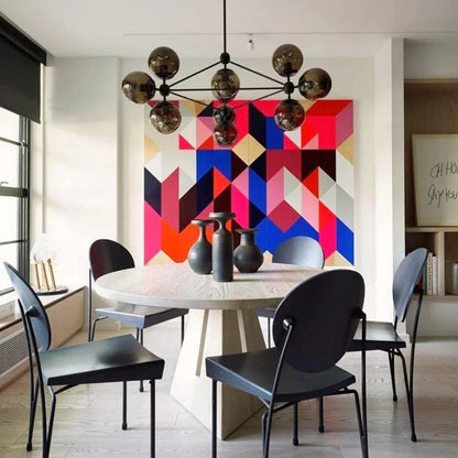 Geometric Brass Pendant Light — Modern Statement - LumoTrot