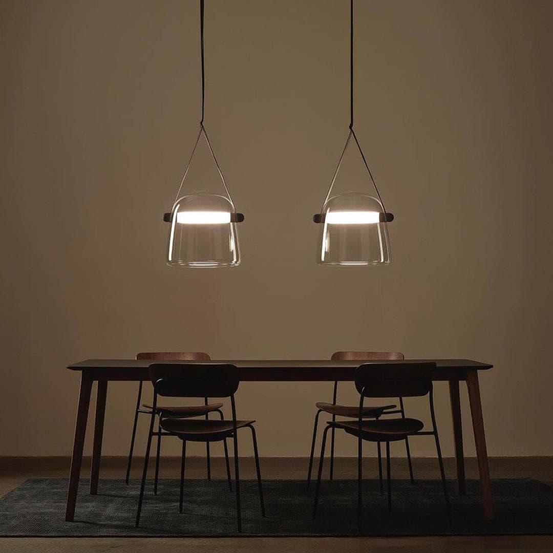 Smoked Glass Pendant Light — Modern Accent Glow - LumoTrot