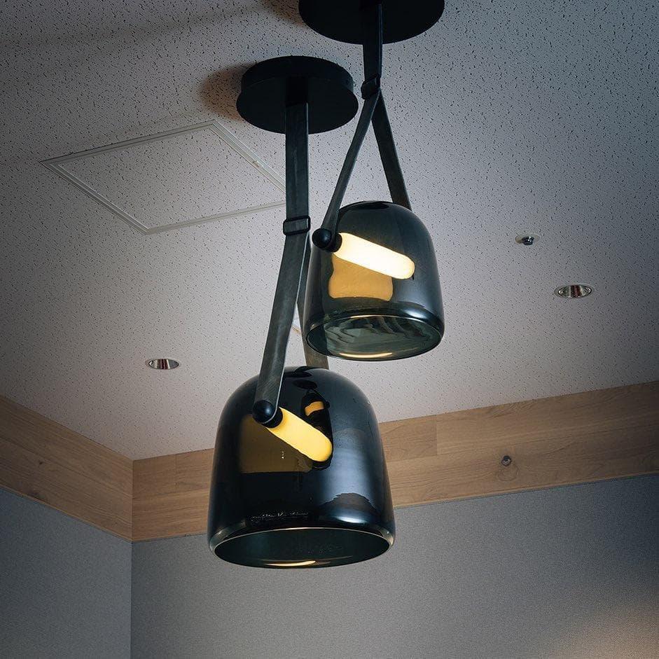 Smoked Glass Pendant Light — Modern Accent Glow
