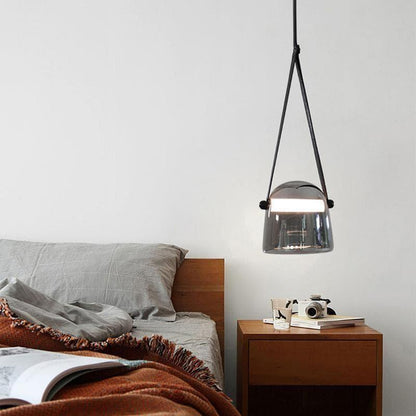 Smoked Glass Pendant Light — Modern Accent Glow