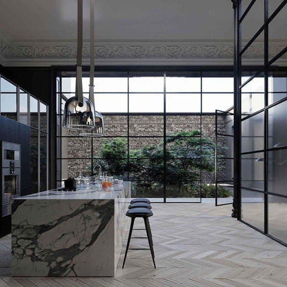 Smoked Glass Pendant Light — Modern Accent Glow