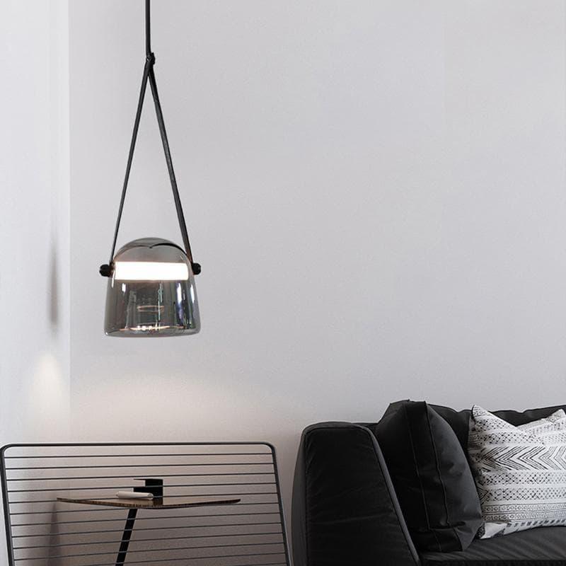 Smoked Glass Pendant Light — Modern Accent Glow