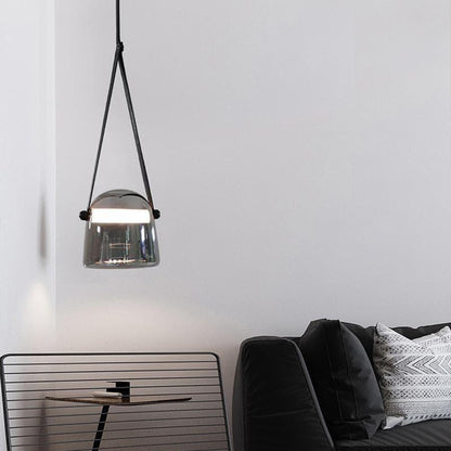 Smoked Glass Pendant Light — Modern Accent Glow