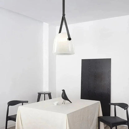 Smoked Glass Pendant Light — Modern Accent Glow - LumoTrot