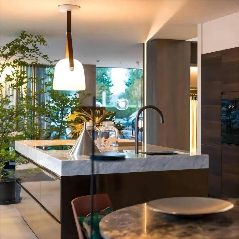 Smoked Glass Pendant Light — Modern Accent Glow - LumoTrot