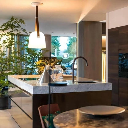 Smoked Glass Pendant Light — Modern Accent Glow - LumoTrot