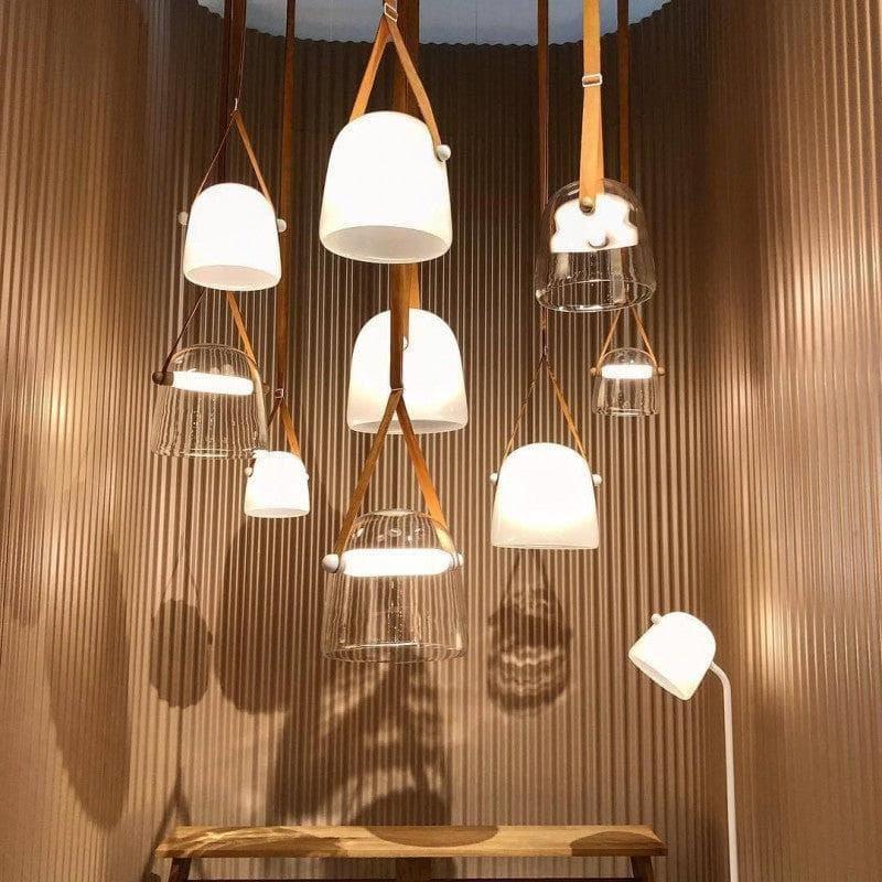 Smoked Glass Pendant Light — Modern Accent Glow - LumoTrot