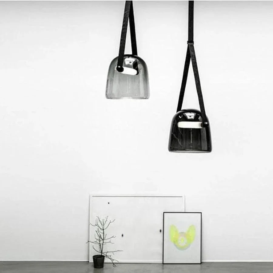 Smoked Glass Pendant Light — Modern Accent Glow - LumoTrot