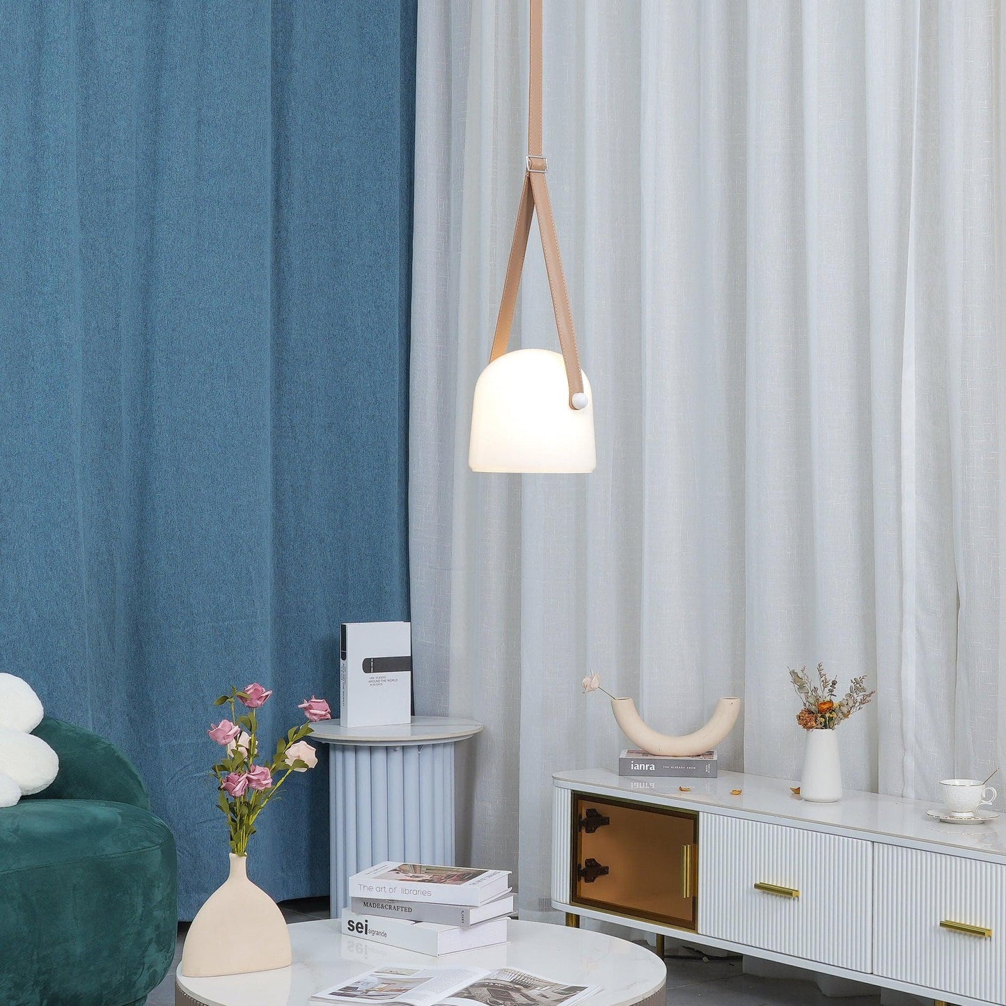 Smoked Glass Pendant Light — Modern Accent Glow - LumoTrot