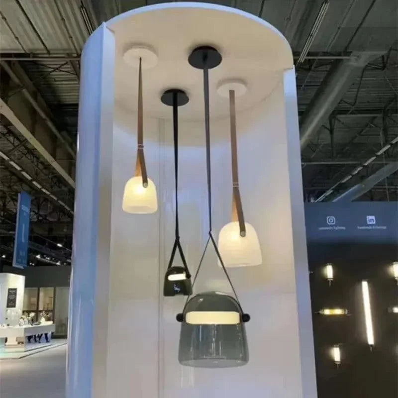 Smoked Glass Pendant Light — Modern Accent Glow - LumoTrot