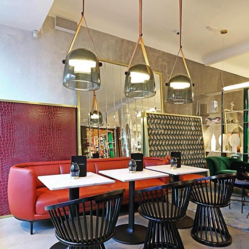 Smoked Glass Pendant Light — Modern Accent Glow - LumoTrot