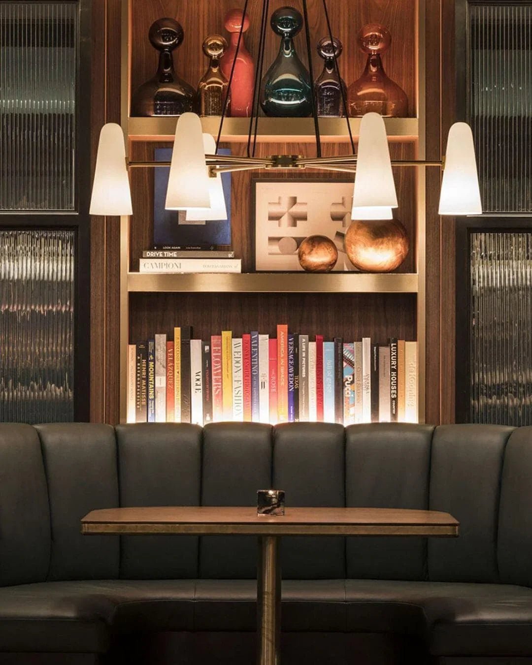 Brass Porcelain Chandelier — Warm Modern Ambiance - LumoTrot