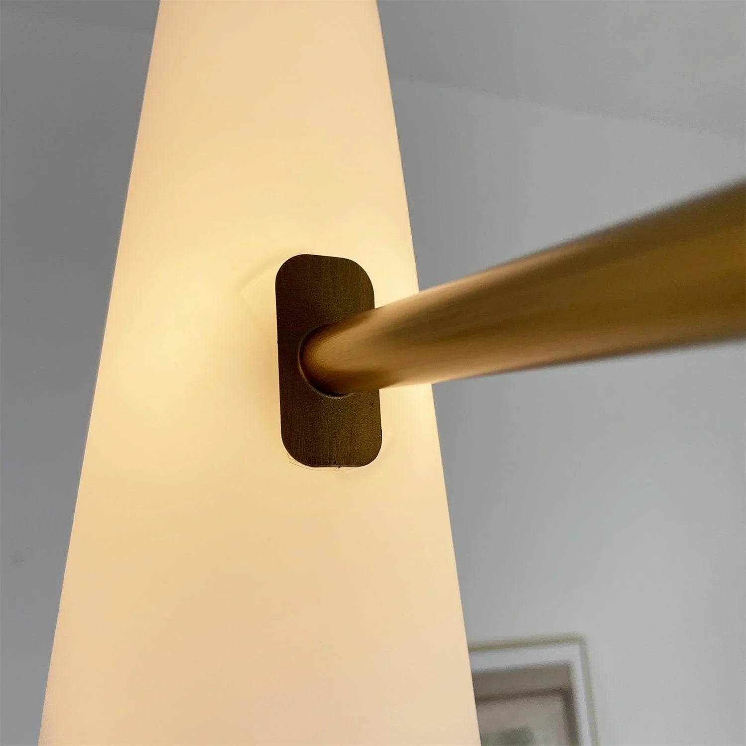 Brass Porcelain Chandelier — Warm Modern Ambiance