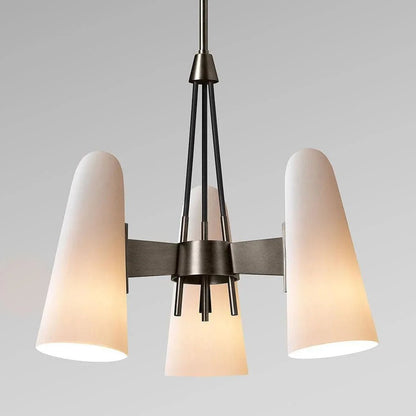 Brass Porcelain Chandelier — Warm Modern Ambiance - LumoTrot