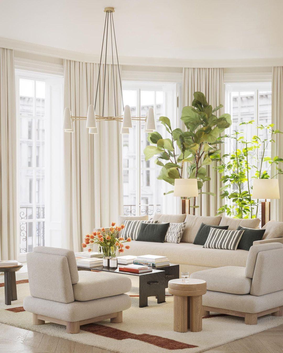 Brass Porcelain Chandelier — Warm Modern Ambiance - LumoTrot