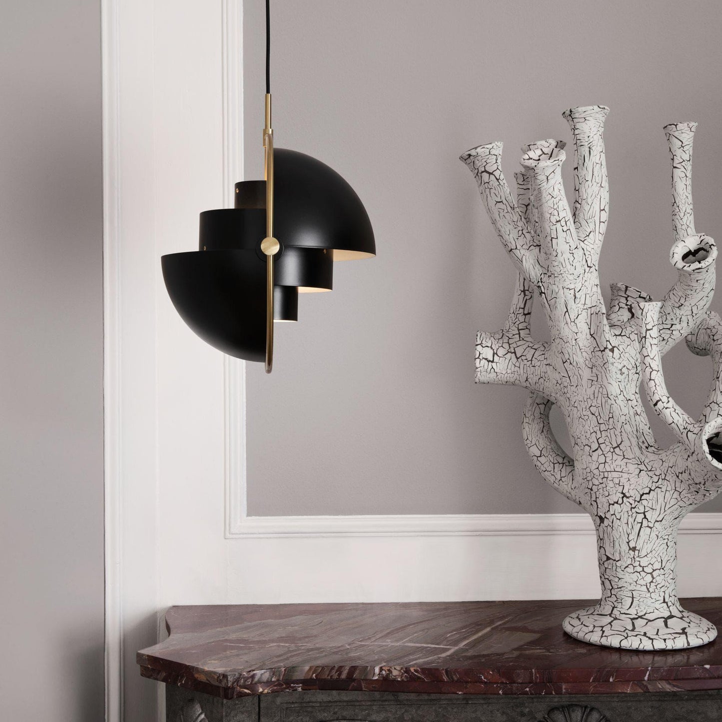 Multi-Arm Brass Pendant Light — Modern Statement Ambiance - LumoTrot