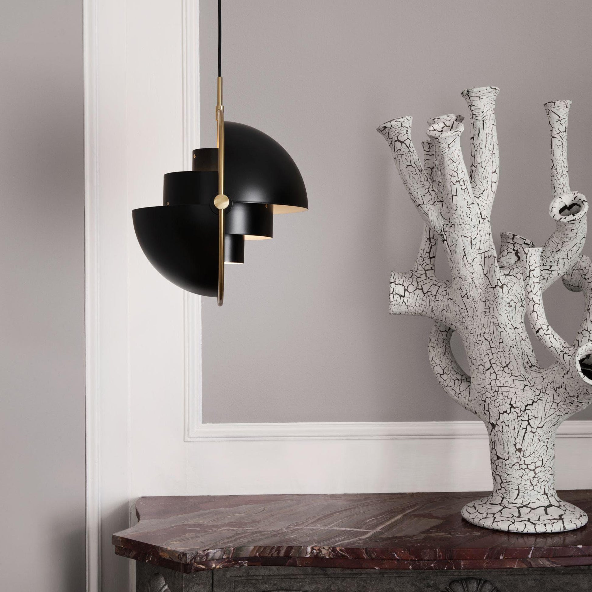Multi-Arm Brass Pendant Light — Modern Statement Ambiance - LumoTrot