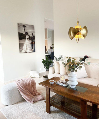 Multi-Arm Brass Pendant Light — Modern Statement Ambiance - LumoTrot