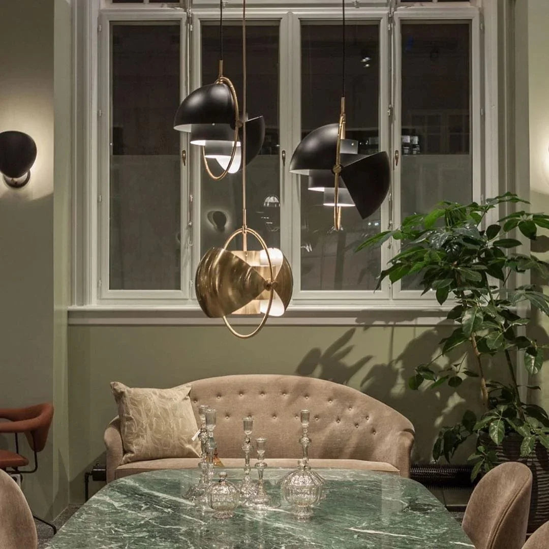 Multi-Arm Brass Pendant Light — Modern Statement Ambiance - LumoTrot