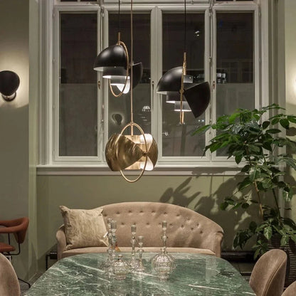 Multi-Arm Brass Pendant Light — Modern Statement Ambiance - LumoTrot