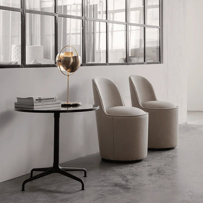 Brass Globe Table Lamp — Mid-Century Modern Ambiance - LumoTrot