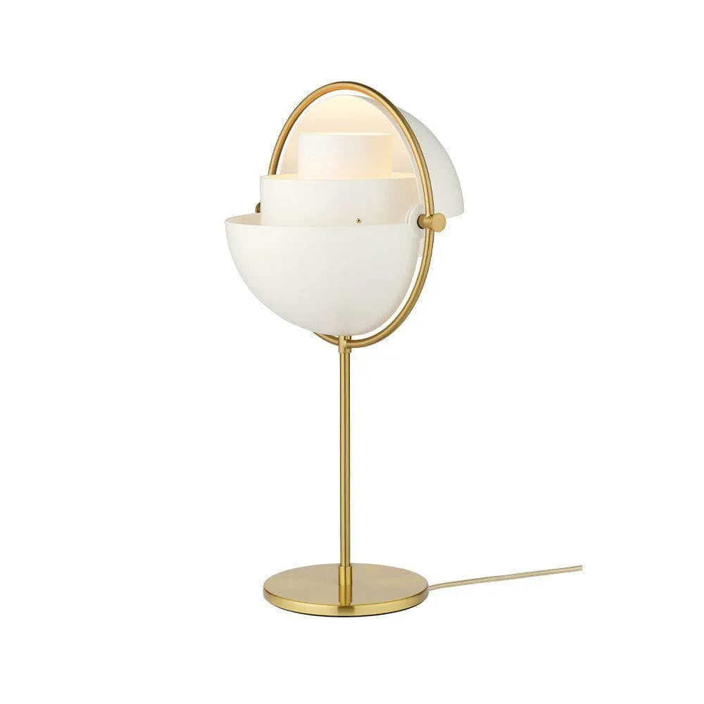 Brass Globe Table Lamp — Mid-Century Modern Ambiance