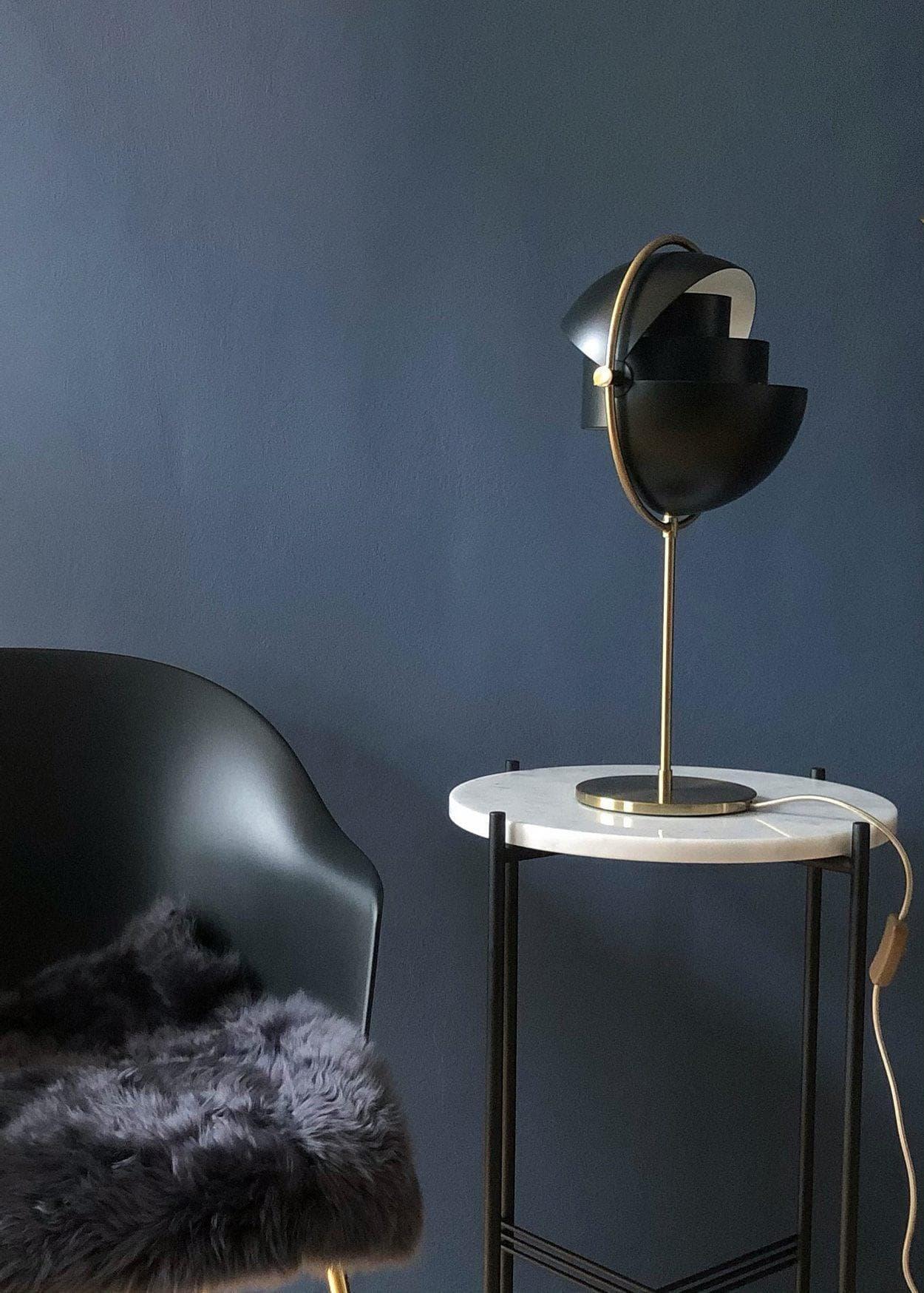 Brass Globe Table Lamp — Mid-Century Modern Ambiance