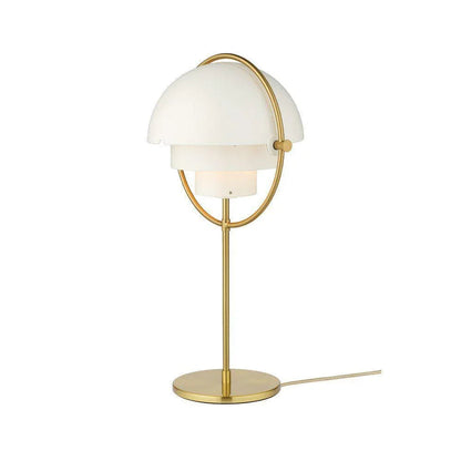 Brass Globe Table Lamp — Mid-Century Modern Ambiance