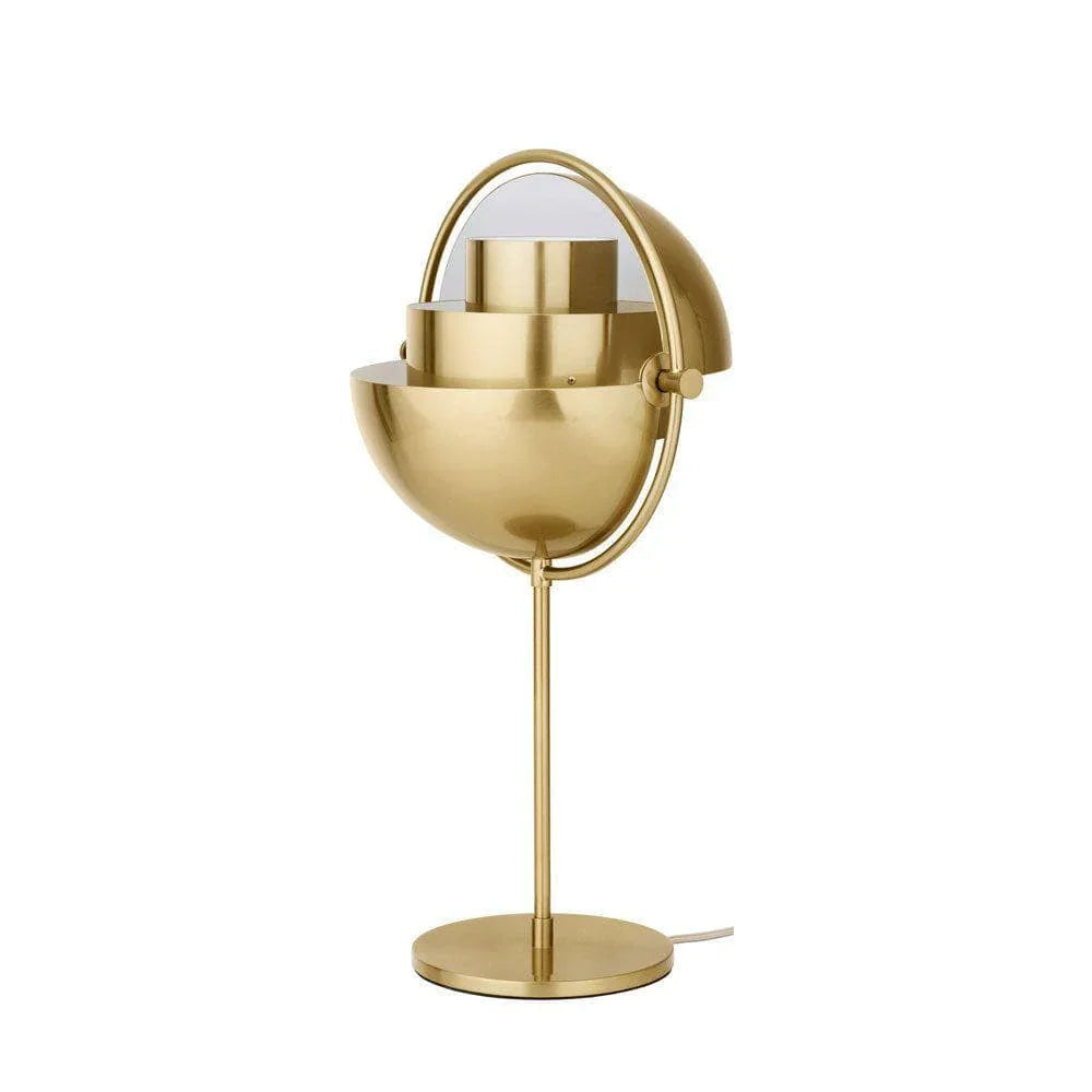 Brass Globe Table Lamp — Mid-Century Modern Ambiance