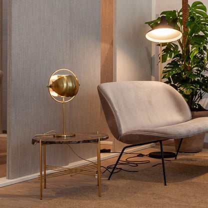 Brass Globe Table Lamp — Mid-Century Modern Ambiance - LumoTrot
