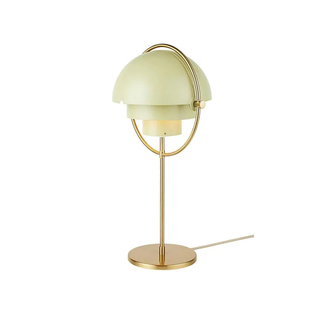 Brass Globe Table Lamp — Mid-Century Modern Ambiance