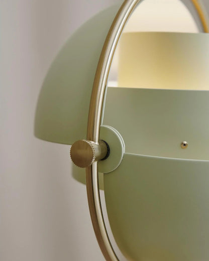 Brass Globe Table Lamp — Mid-Century Modern Ambiance