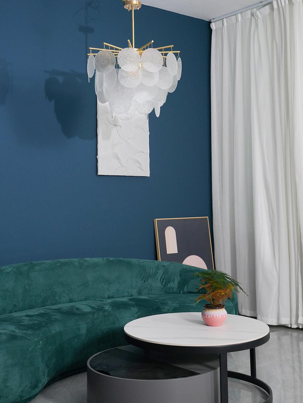 Blown Glass Chandelier — Ethereal Cascade - LumoTrot