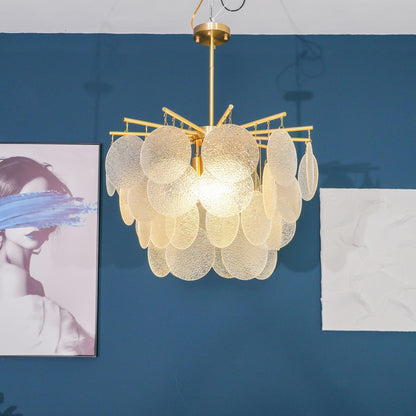 Blown Glass Chandelier — Ethereal Cascade - LumoTrot