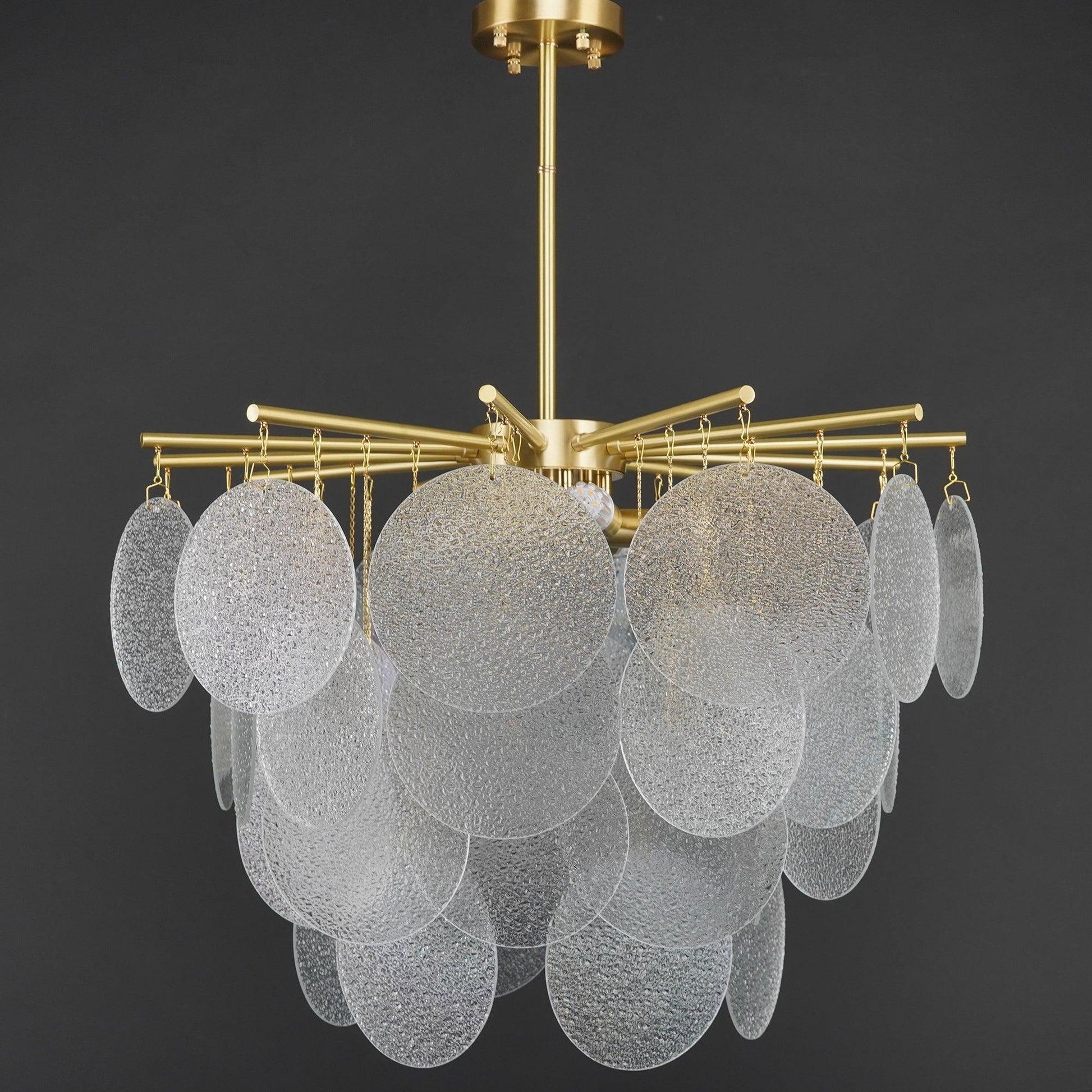 Blown Glass Chandelier — Ethereal Cascade - LumoTrot