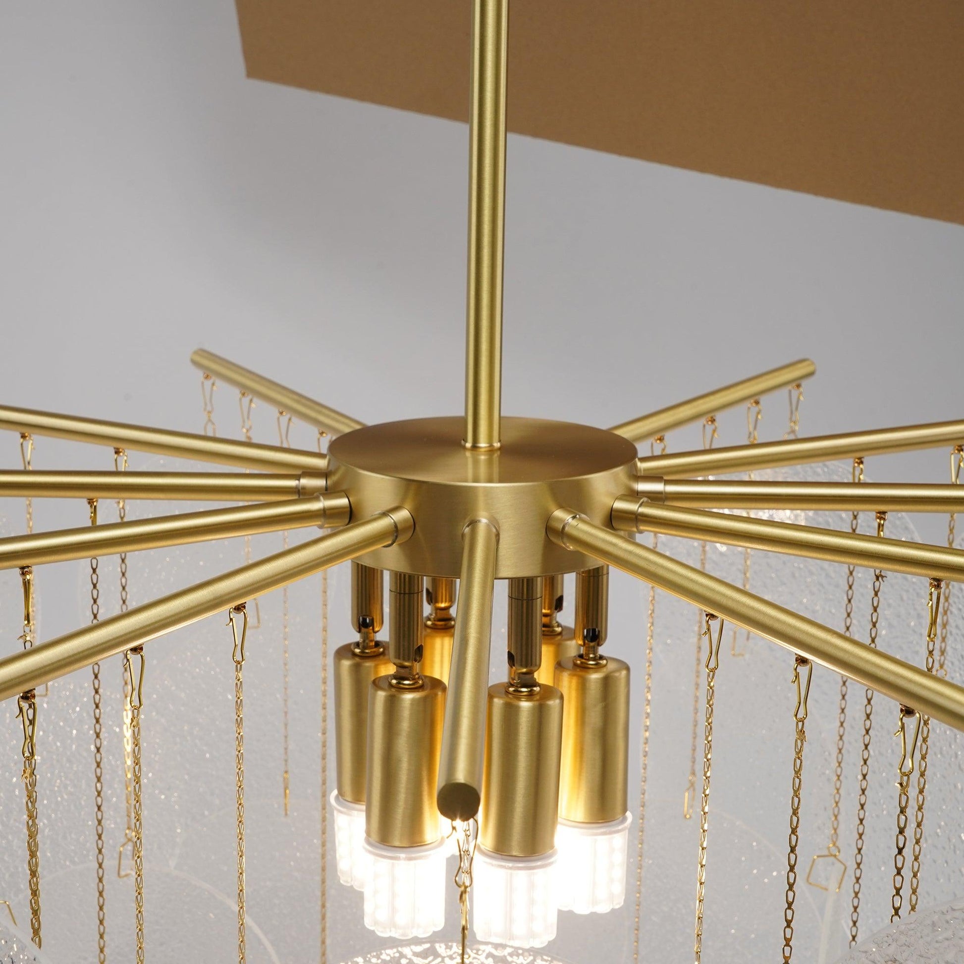 Blown Glass Chandelier — Ethereal Cascade - LumoTrot